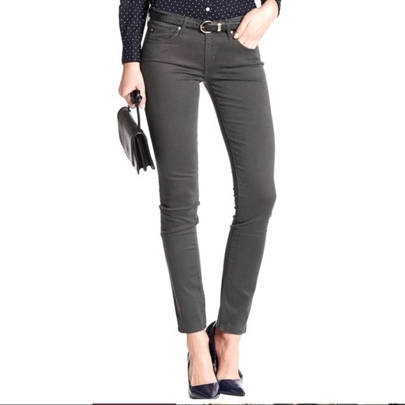Ag Adriano Goldschmied Denim - ADRIANO GOLDSCHMIED The Stilt Cigarette Leg Jeans Gray